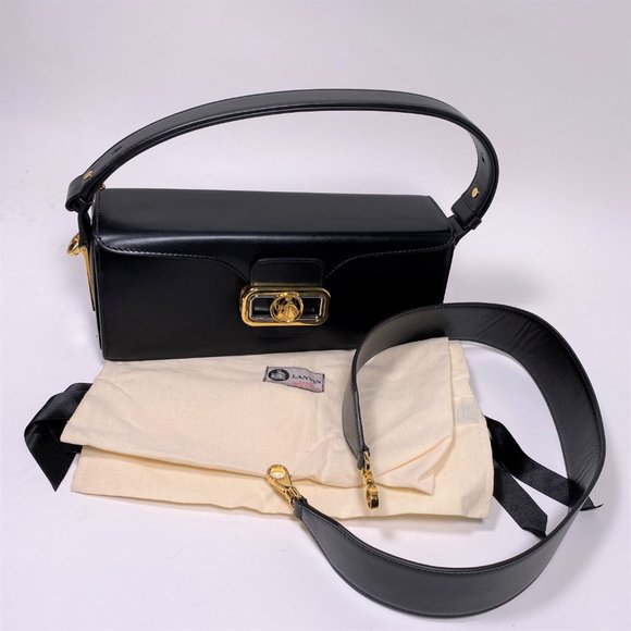 LANVIN Black 'Pencil Bag' in Calf - Picture 13 of 14